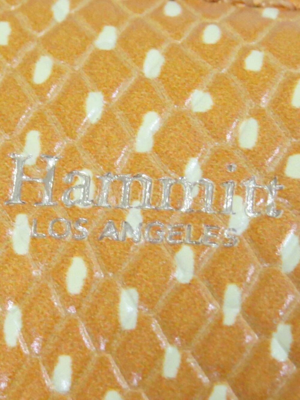 Hammitt Oliver Embossed Leather Tote Bag Yellow Golden Stud Detail, Dust Bag - Picture 5 of 16